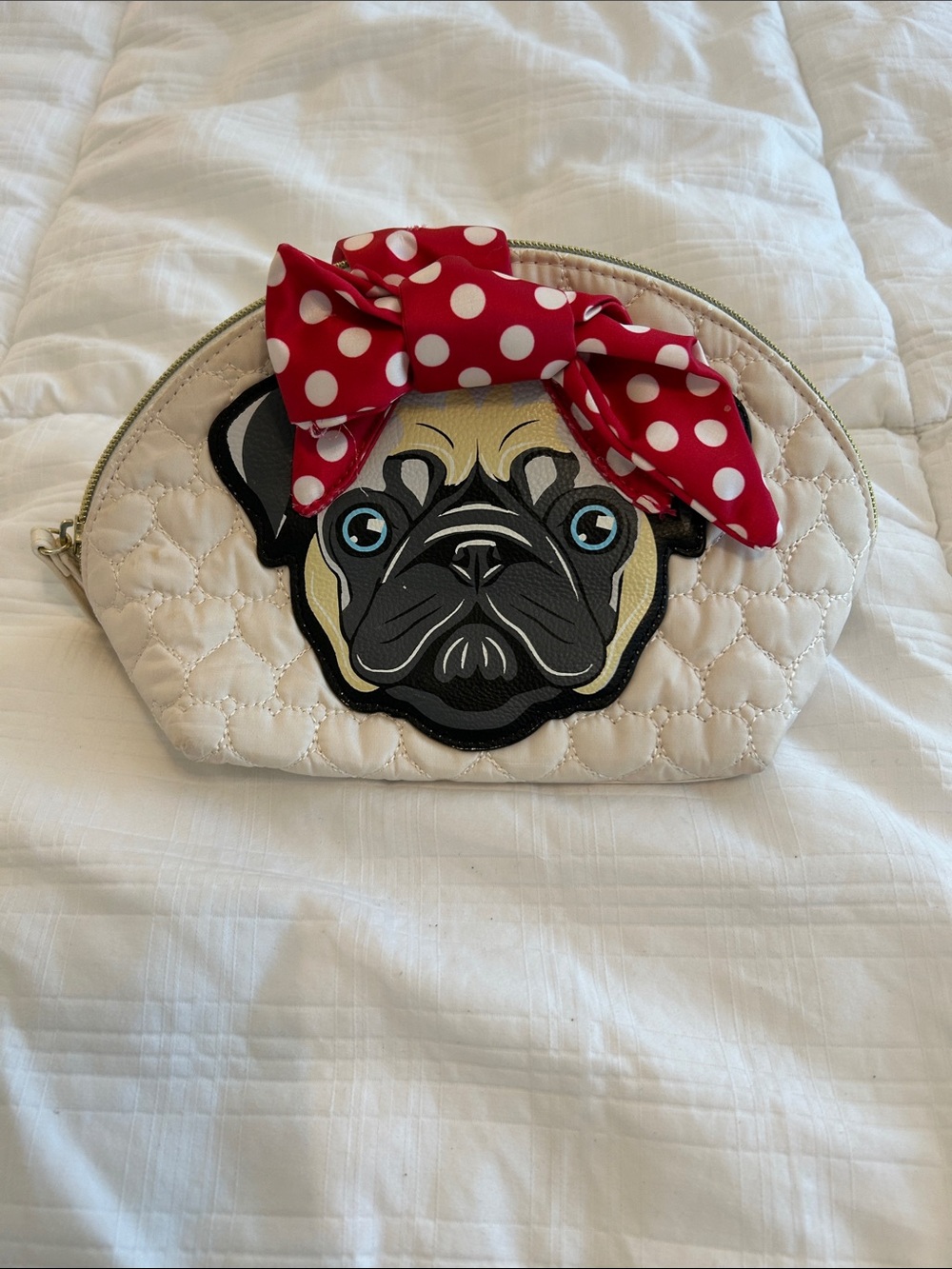 Betsey Johnson Pug Makeup Bag